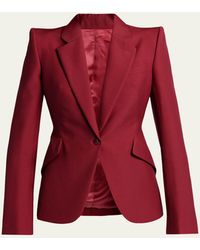 McQueen - Certified Wool Mohair Single-Breasted Jacket - Lyst