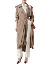 Burberry Jersey Wrap Coat - Brown
