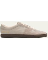 Common Projects - Bball Duo Slim Leather Low-Top Sneakers - Lyst