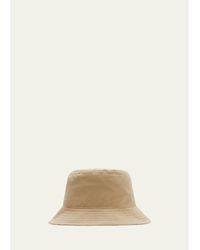 Burberry - Gabardine Reversible Check-Print Bucket Hat - Lyst