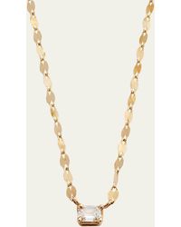 Lana Jewelry - 14k Gold Emerald-cut Diamond Pendant Necklace - Lyst
