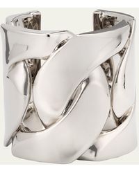Alexander McQueen - Chain Open Cuff Bracelet - Lyst