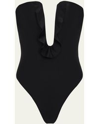ViX - Solid Chris Brazilian Bandeau One-piece Swimsuit - Lyst