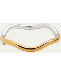 Charlotte Chesnais - 18K Plated And Sterling Wave Bracelet - Lyst