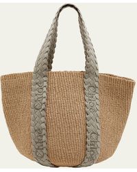 Chloé - Woody Basket Paper Tote Bag - Lyst