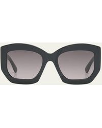Emilio Pucci - Oversized Logo Acetate & Metal Sunglasses - Lyst