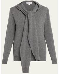 Michael Kors - Cashmere Scarf Hoodie - Lyst