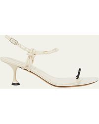 Proenza Schouler - Tee Twisted Leather Ankle-strap Sandals - Lyst