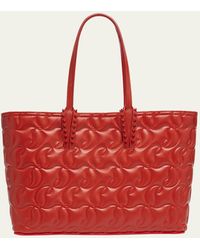 Christian Louboutin - Cabata Small Tote In Cl Embossed Nappa Leather - Lyst