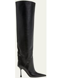 Jimmy Choo - Cycas Leather Over-the-knee Boots - Lyst