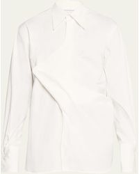 Bianca Saunders - Poplin Multi-fold Button-down Shirt - Lyst
