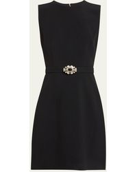 Andrew Gn - Crystal Belted Mini Dress - Lyst