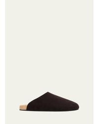 The Row - Hudson Suede Mules - Lyst