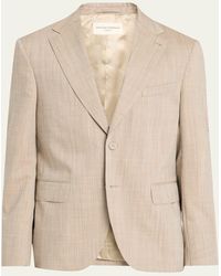 Officine Generale - Arthus Heathered Wool Single-Breasted Sport Coat - Lyst