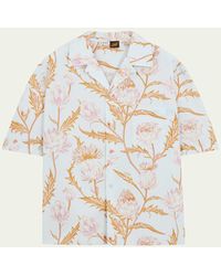 Loewe - X Paula's Ibiza Artichoke-Print Short-Sleeve Shirt - Lyst