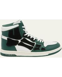 Amiri - Skel Leather And Suede High-top Sneakers - Lyst