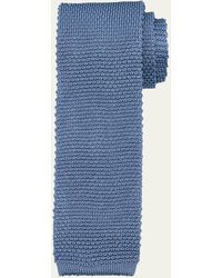 Brunello Cucinelli - Silk-cotton Knit Tie - Lyst