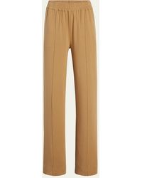 Another Tomorrow - Luxe Seamed Wide-leg Lounge Pants - Lyst