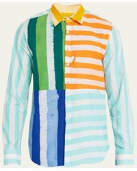 Studio 189 - Batik Colorblock Striped Sport Shirt - Lyst