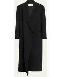 The Row - Dhani Long Double-breasted Wool Felted Coat - Lyst