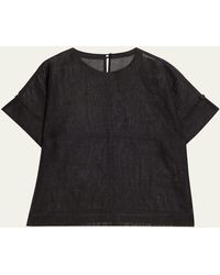 Issey Miyake - Papyrus Short Sleeve Top - Lyst