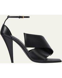 Givenchy - Twisted Ribbon Leather Sandals - Lyst