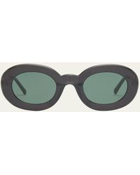 Jacquemus - Les Lunettes Pralu Acetate & Metal Alloy Oval Sunglasses - Lyst