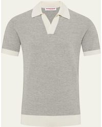 Orlebar Brown - Horton Contrast-trim Polo Shirt - Lyst