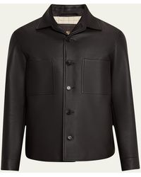 Loro Piana - Evandro Calfskin Overshirt - Lyst