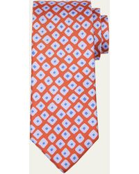 Charvet - Square-printed Silk Tie - Lyst