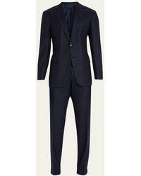 Brioni - Brun Wool Micro Check Suit - Lyst