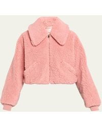 Givenchy - Faux Fur Cropped Bomber Jacket - Lyst