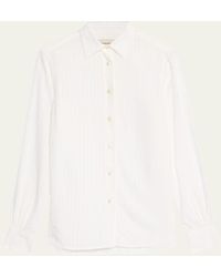 Officine Generale - Colombe Stripe Button-front Shirt - Lyst