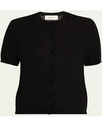 Lisa Yang - Charlotte Short-Sleeve Cashmere Cardigan - Lyst