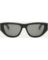 Celine - Monochroms Acetate Cat-eye Sunglasses - Lyst