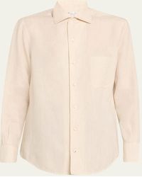 Loro Piana - Andre Button Down Linen Solaire Shirt - Lyst