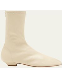 Khaite - Apollo Leather Zip Ankle Boots - Lyst