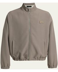 Amiri - Logo Patch Full-Zip Blouson - Lyst