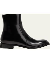 Maison Margiela - Leather Zip Ankle Boots - Lyst