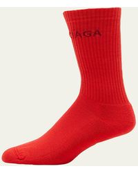 Balenciaga - Logo-knit Tennis Socks - Lyst