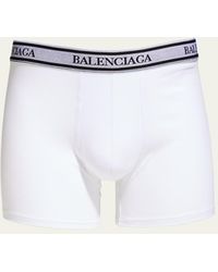 Balenciaga - Cotton-stretch Logo Boxer Brief - Lyst