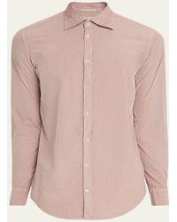 Massimo Alba - Genova Stripe Cotton Button-Down Shirt - Lyst