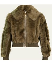 Zimmermann - Hypnotic Shearling Bomber Jacket - Lyst