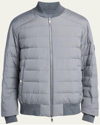Moncler - Aver Quilted Down Bomber Jacket - Lyst