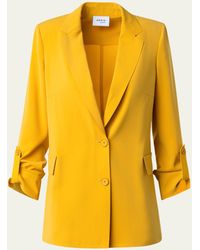Akris Punto - Crepe Blazer Jacket With Slouched Sleeves - Lyst