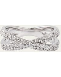 Lana Jewelry - 14k Flawless Diamond Vanity Crisscross Ring - Lyst