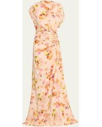 A.L.C. - Poppy Floral Off-the-shoulder Gown - Lyst