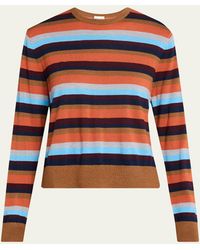 Kule - The Gabe Striped Wool-Silk Sweater - Lyst