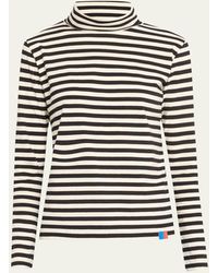 Kule - The Turtleneck Cotton Stripe Long-sleeve T-shirt - Lyst