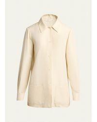 The Row - Lucetta Silk Button-Front Shirt - Lyst